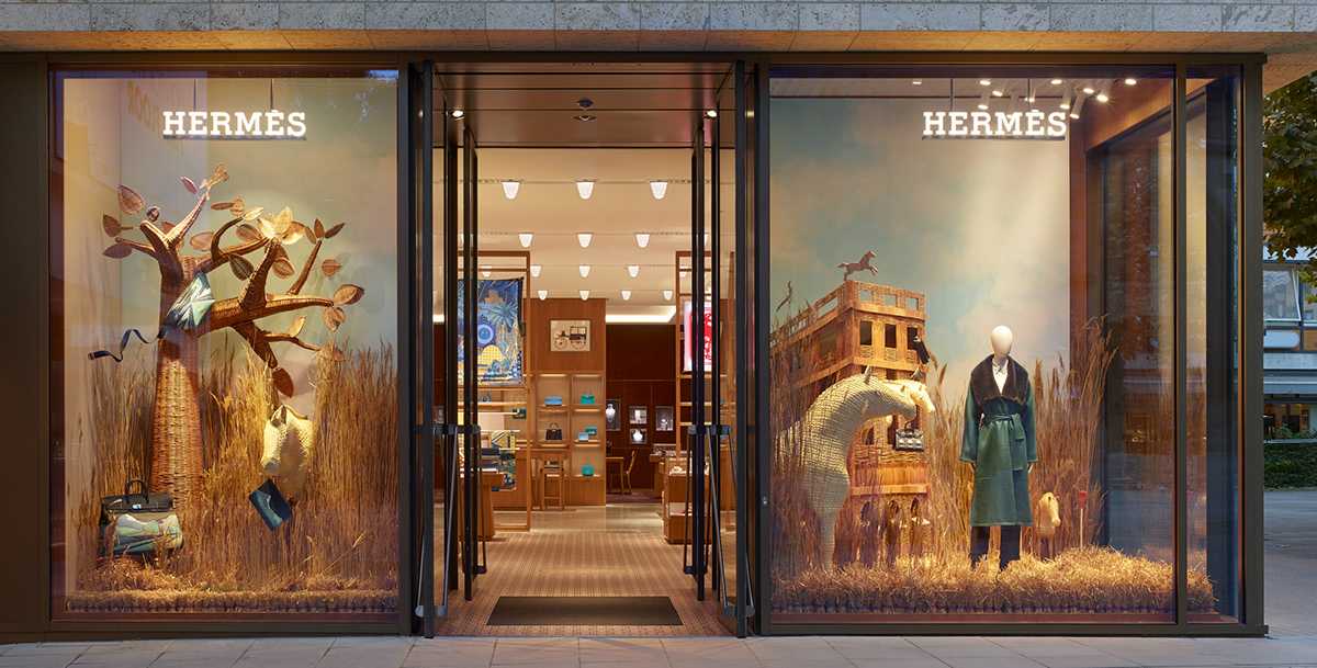Retail storefront with security film